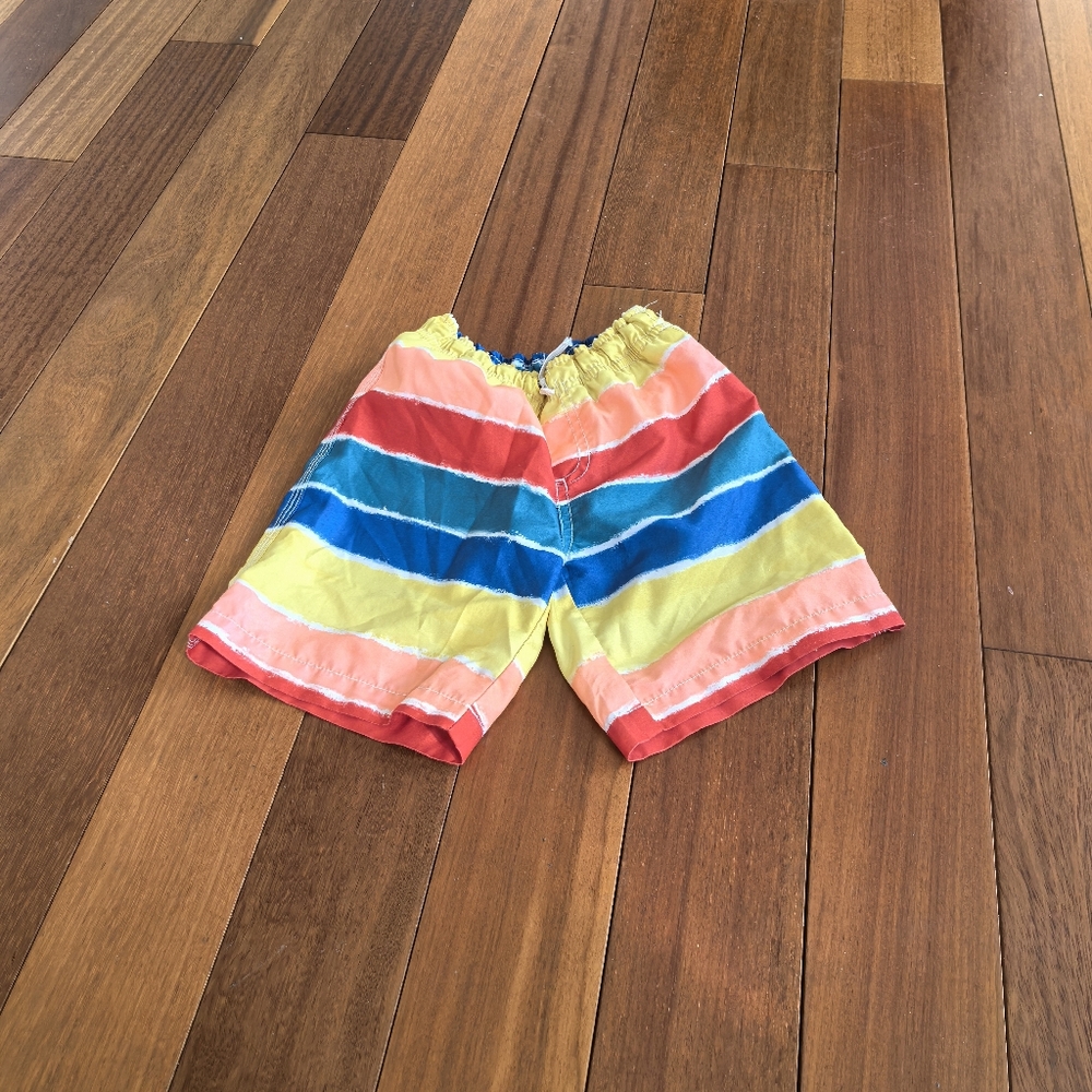 gymboree swim trunk shorts for kids boys toddler rainbow color